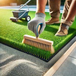 Cómo colocar césped artificial sobre hormigón