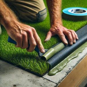 Cómo colocar césped artificial sobre hormigón