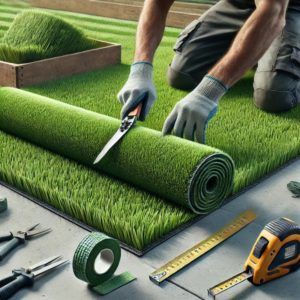 Cómo colocar césped artificial sobre hormigón