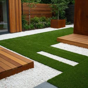 idea cesped artificial con estilo minimalista Elefeme